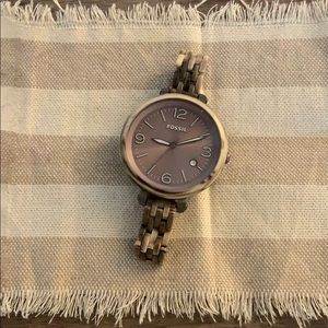 Grey Tortoise Fossil Watch